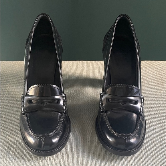 Church’s Trembrey Heel | Black Leather Designer Heels | Size 37 (US 6.5–7) - Picture 2 of 10